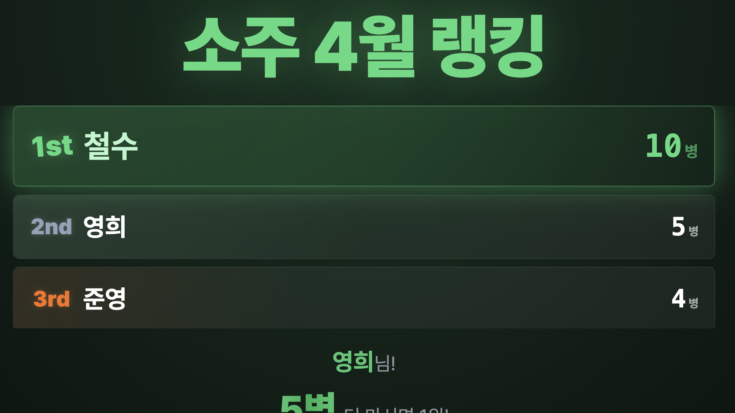 픽보드 매장 화면 예시